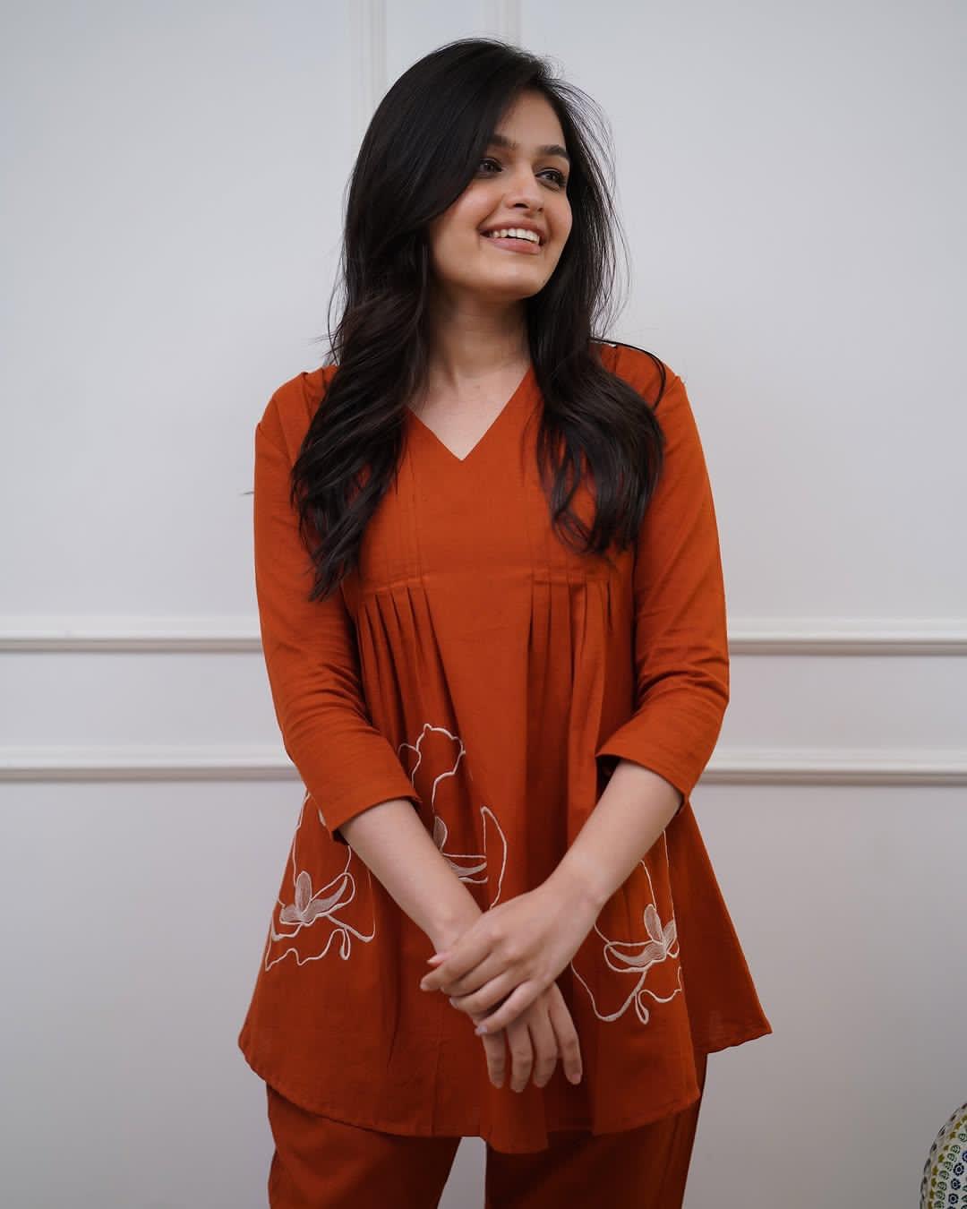 Classy Summers Special Cotton Cord Set with White Thread Embroidery