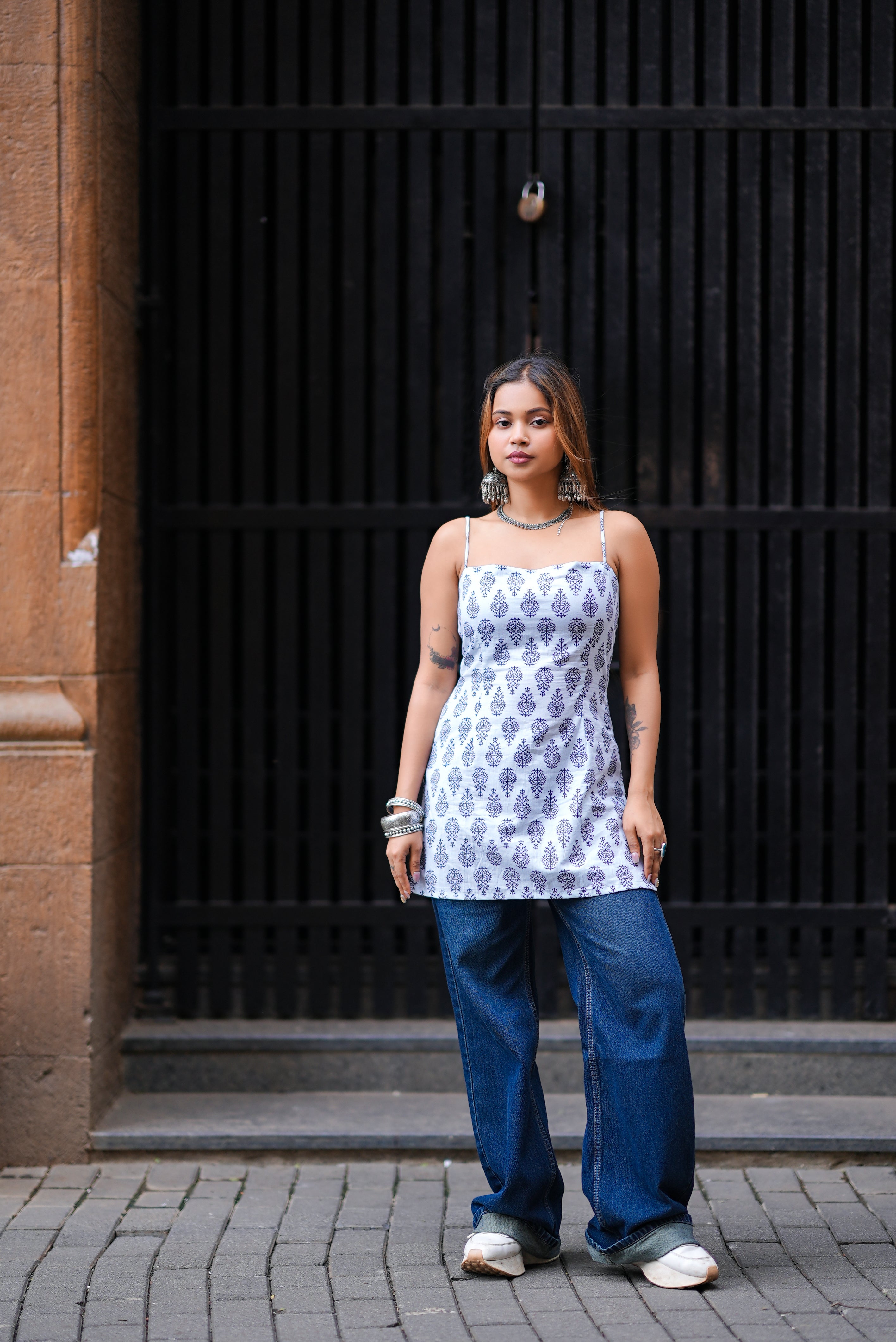 Drip Knot Back Design Short Kurti