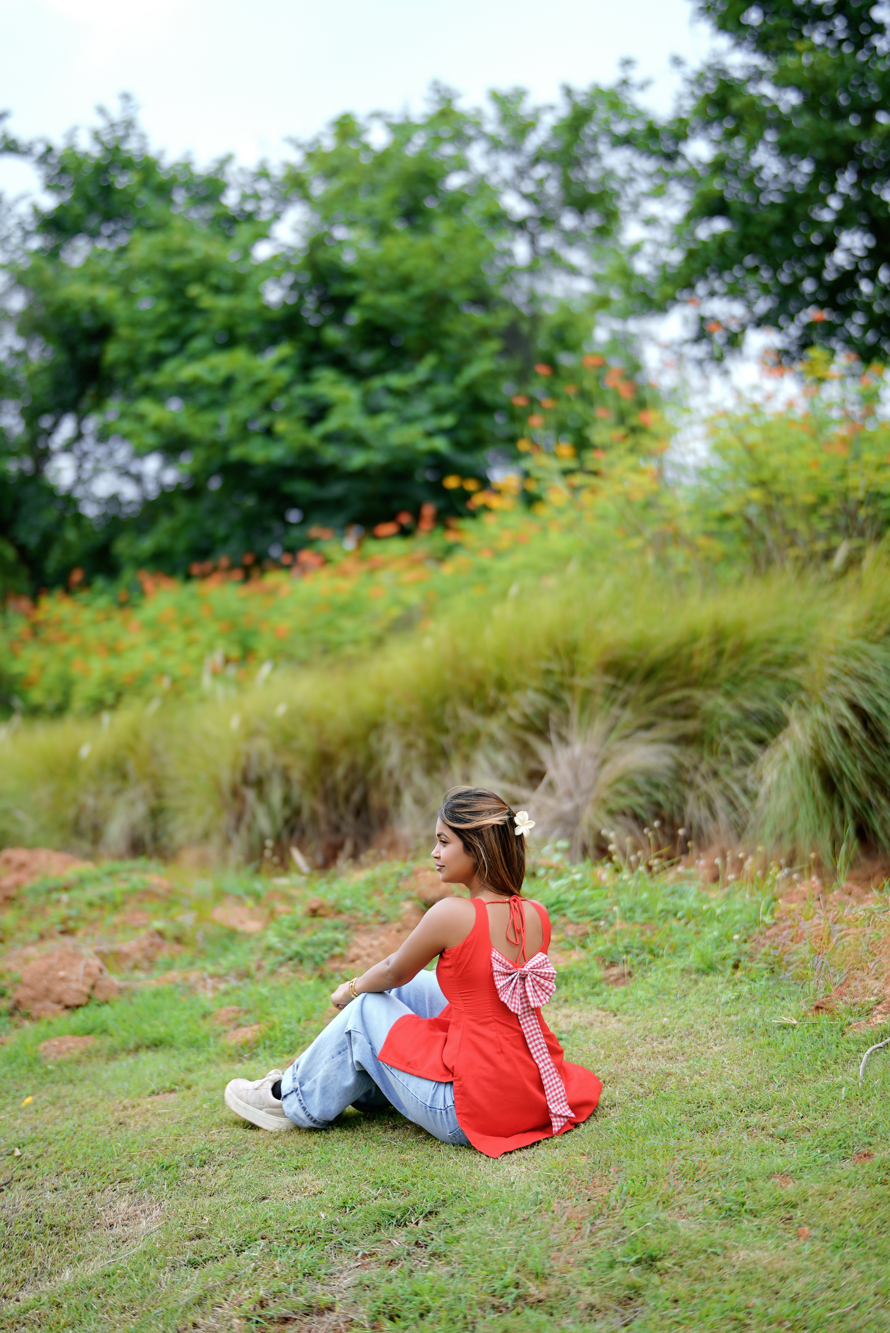 Cherry Bow Bliss Short Trendy Kurti