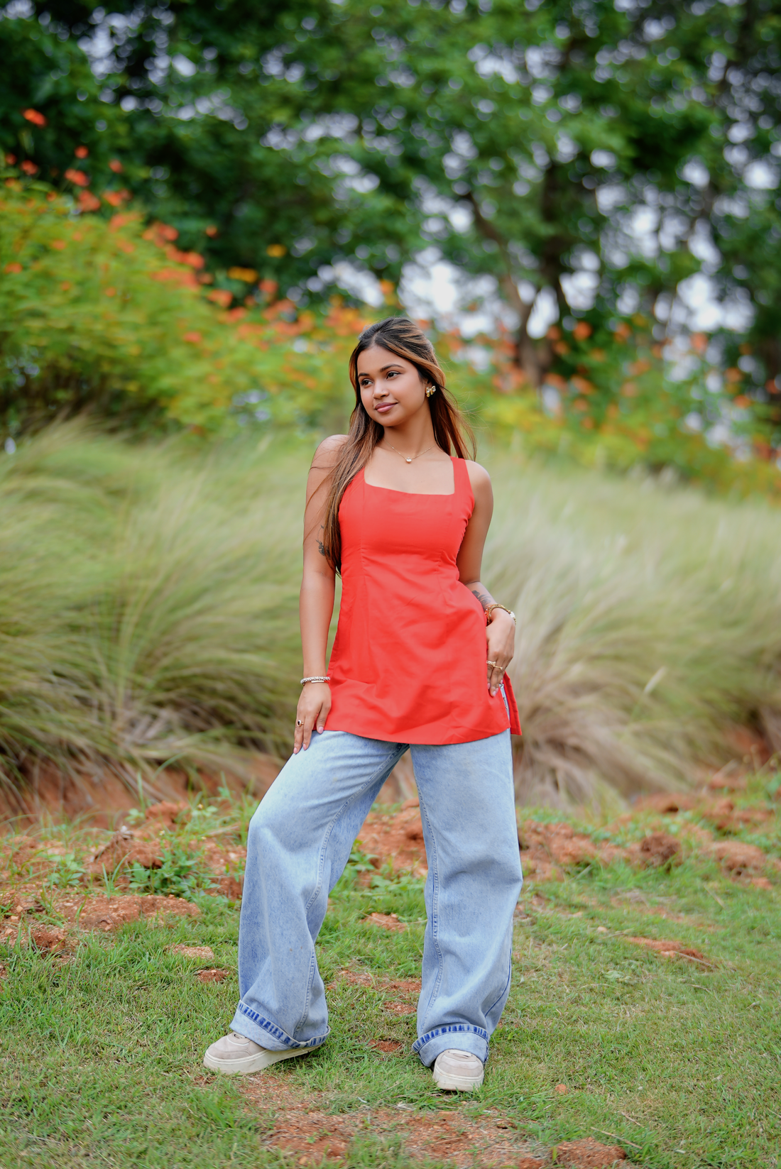 Cherry Bow Bliss Short Trendy Kurti