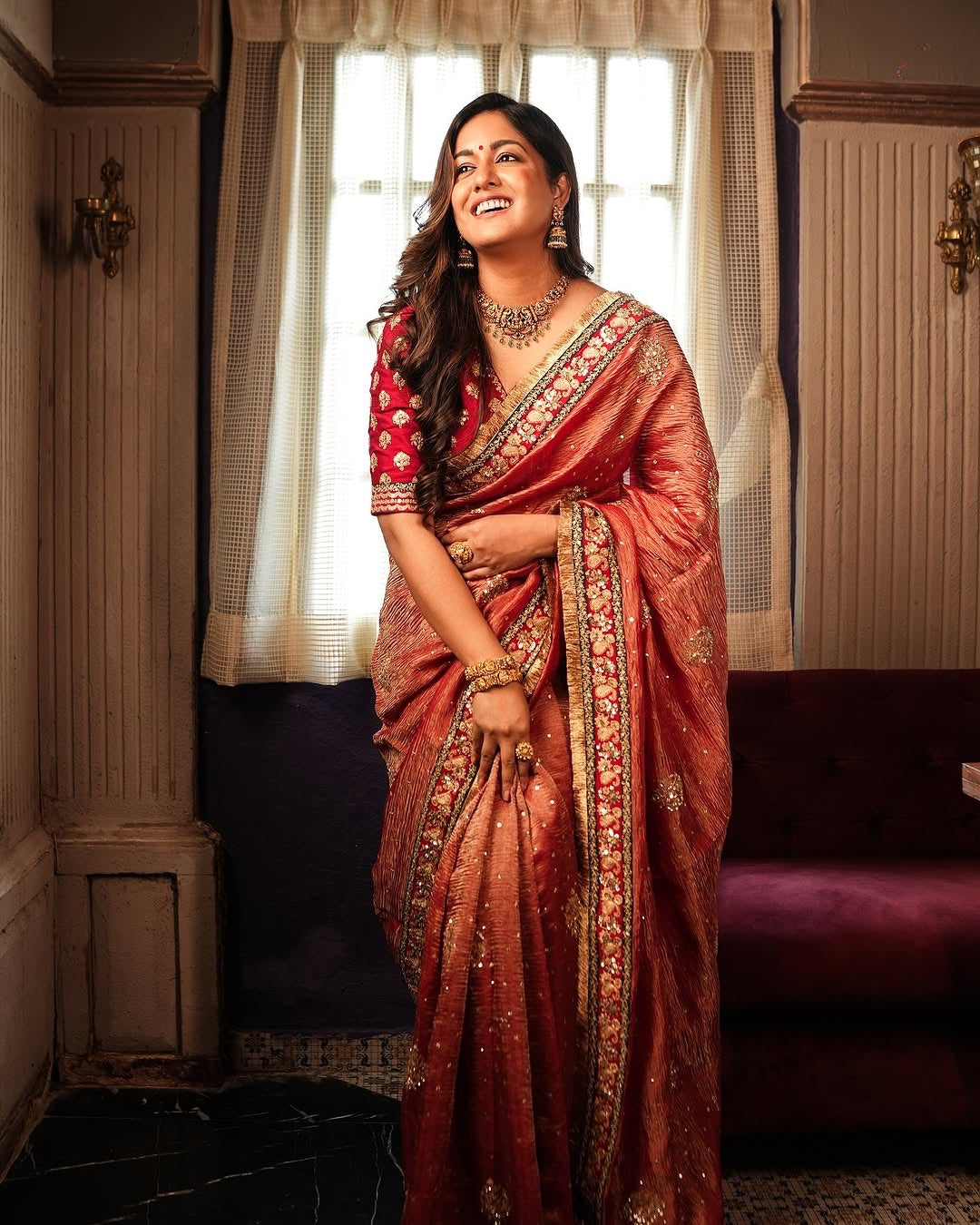 Bollywood Designer Red Saree