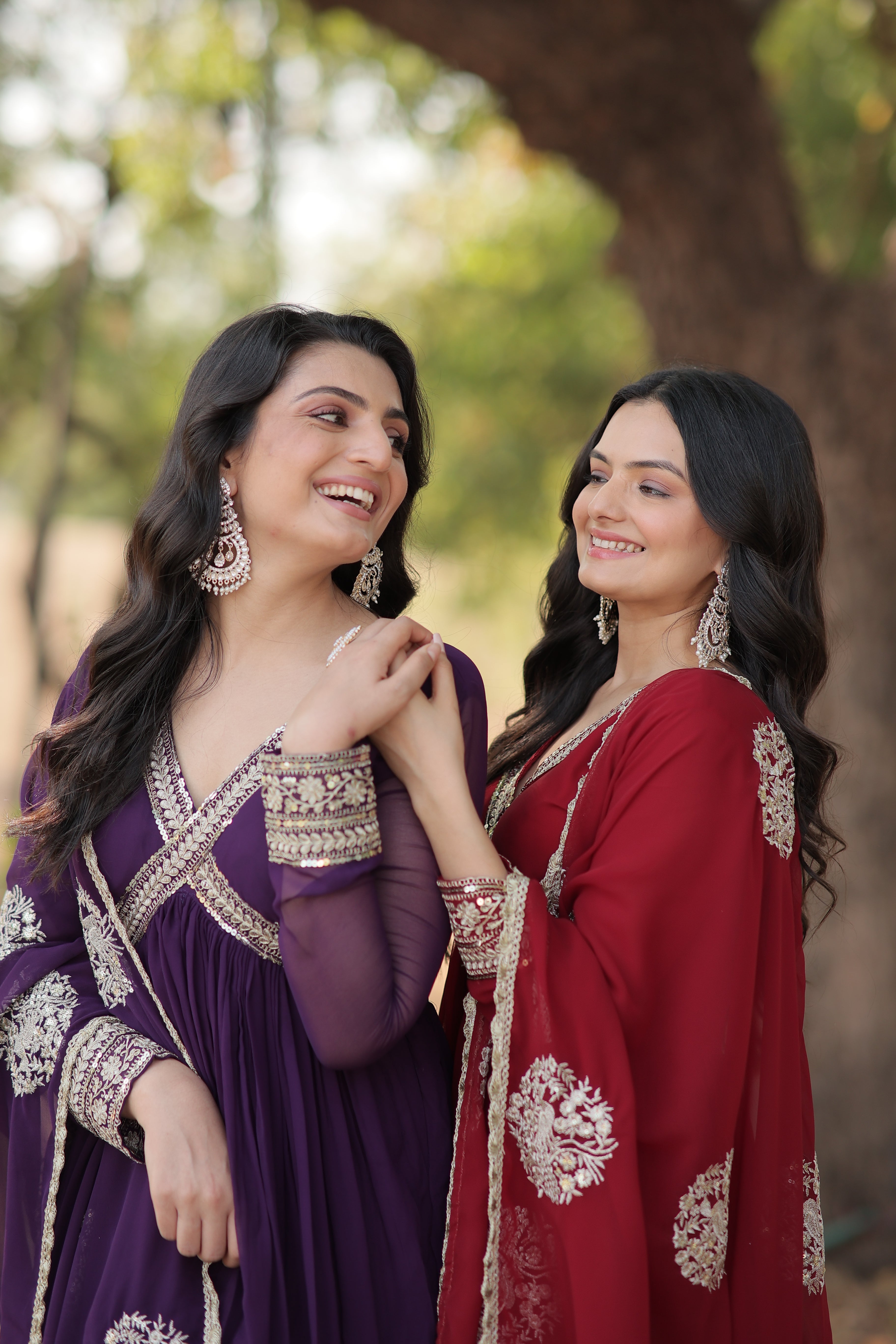 Premium Alia Cut Gown With Dupatta Set