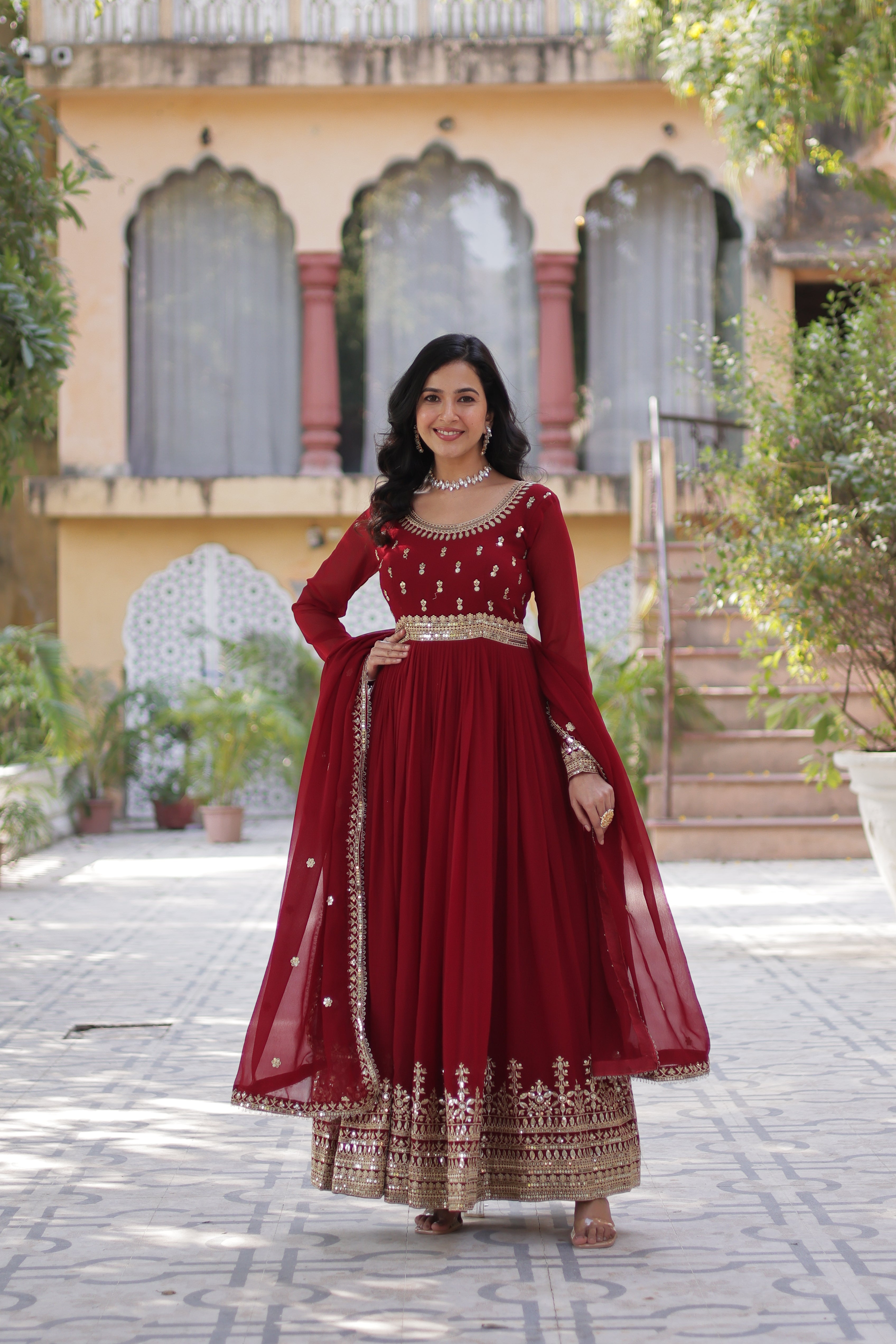 Elegant Designer Readymade Gown