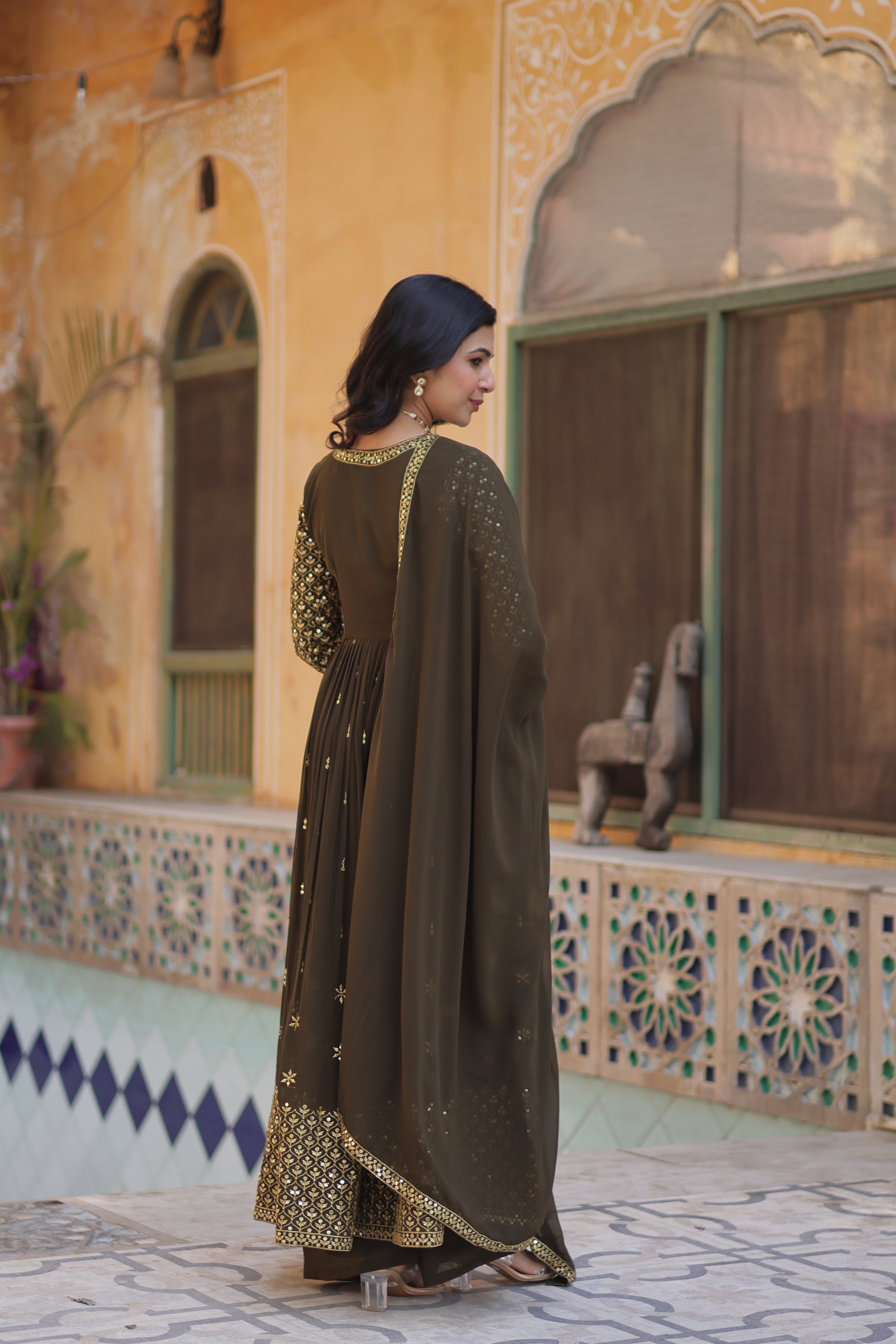 PREMIUM READYMADE  KURTI WITH PANT & DUPATTA SET