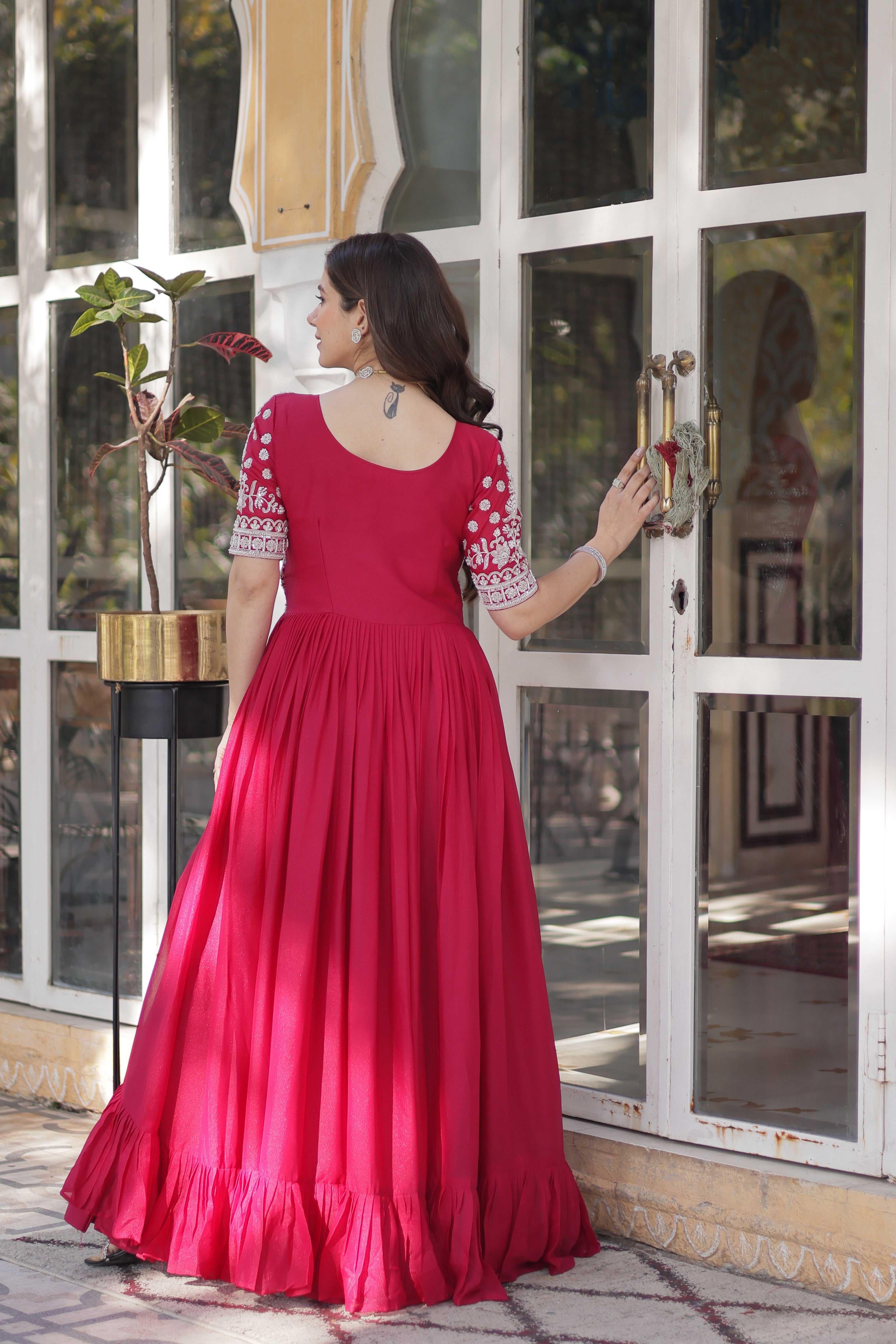 Beautiful Lehenga With Readymade Slit Cut Long Kurti Set