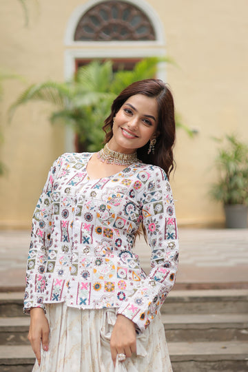 Beautiful Premium Designer Viscose Jacquard Lehenga