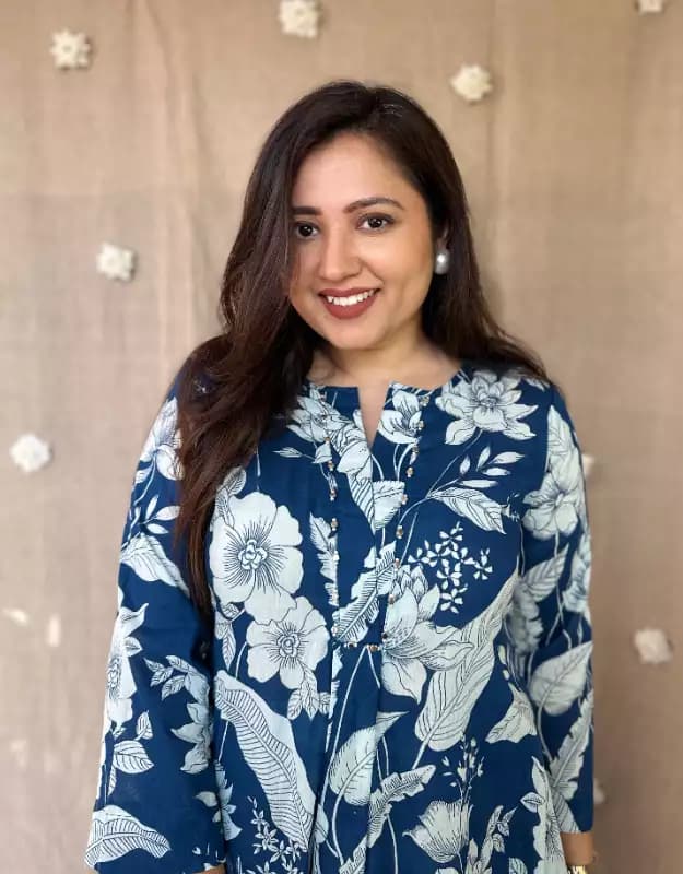 Beautiful Blue Mirror Work Kurti