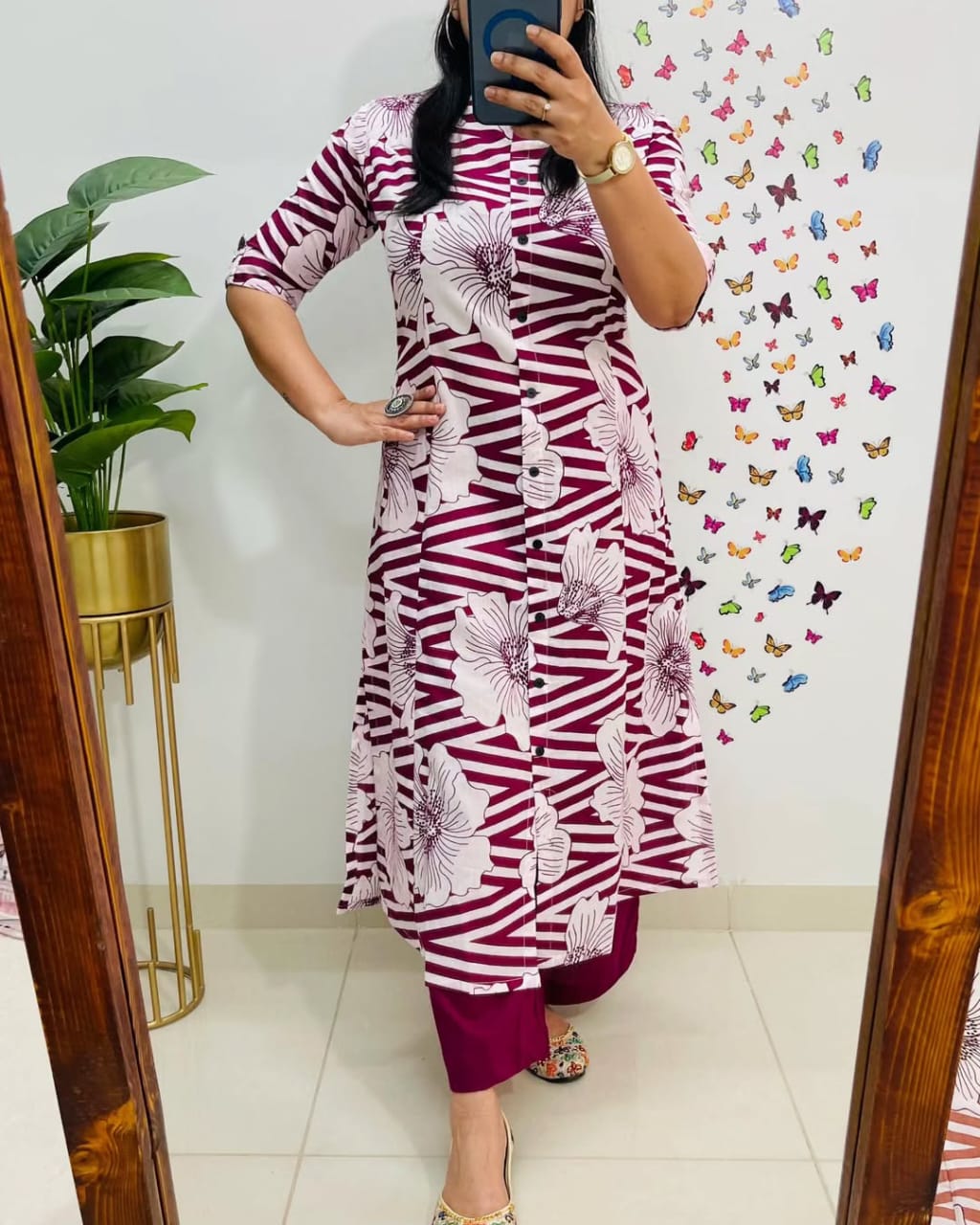 Premium Fine Cotton Printed Kurta Pant Set