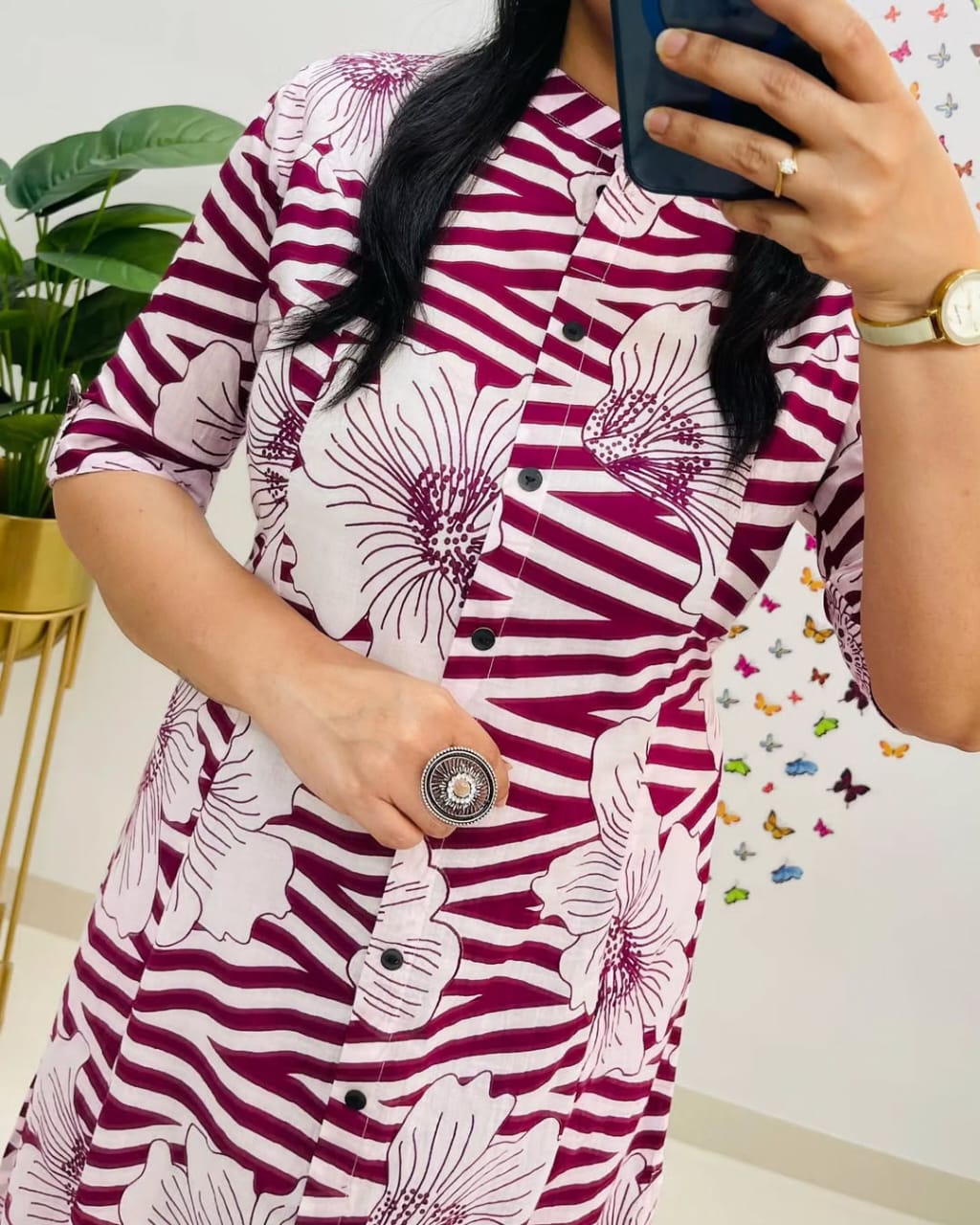 Premium Fine Cotton Printed Kurta Pant Set