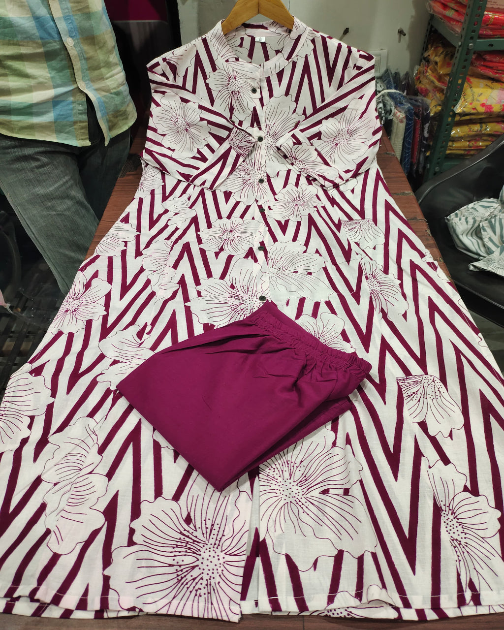 Premium Fine Cotton Printed Kurta Pant Set