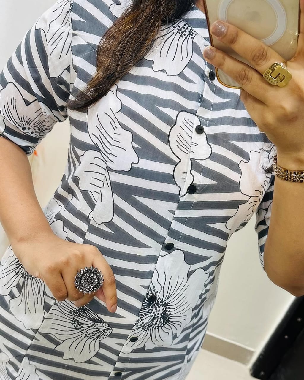 Premium Gray Fine Cotton Kurta Pant Set