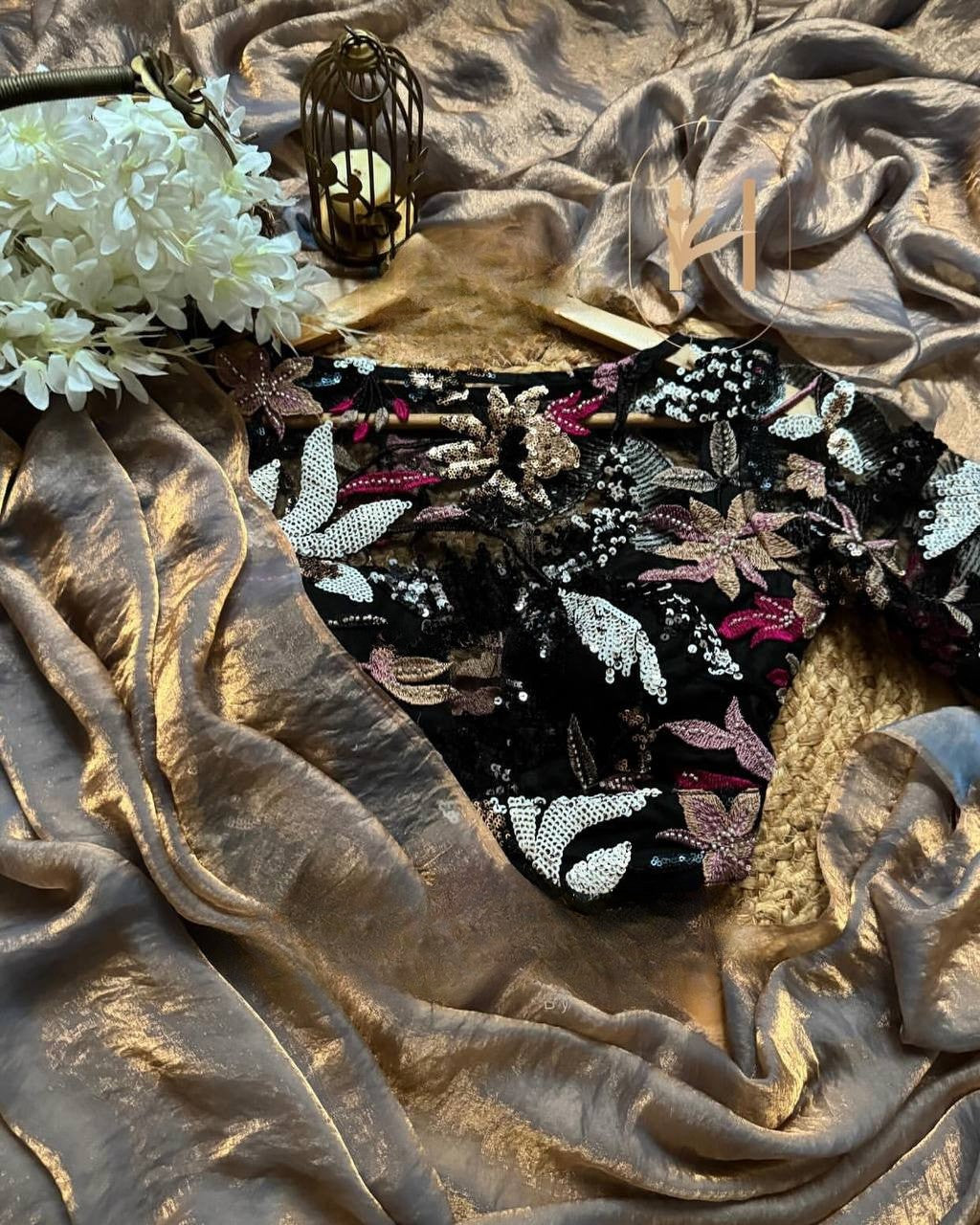 Exclusive Designer Space Silk Saree