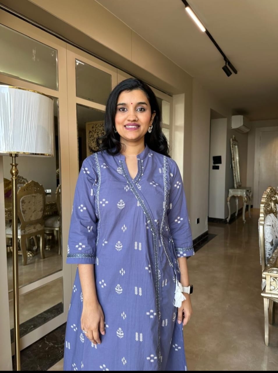 Angrakha Style Cotton Suit set for women