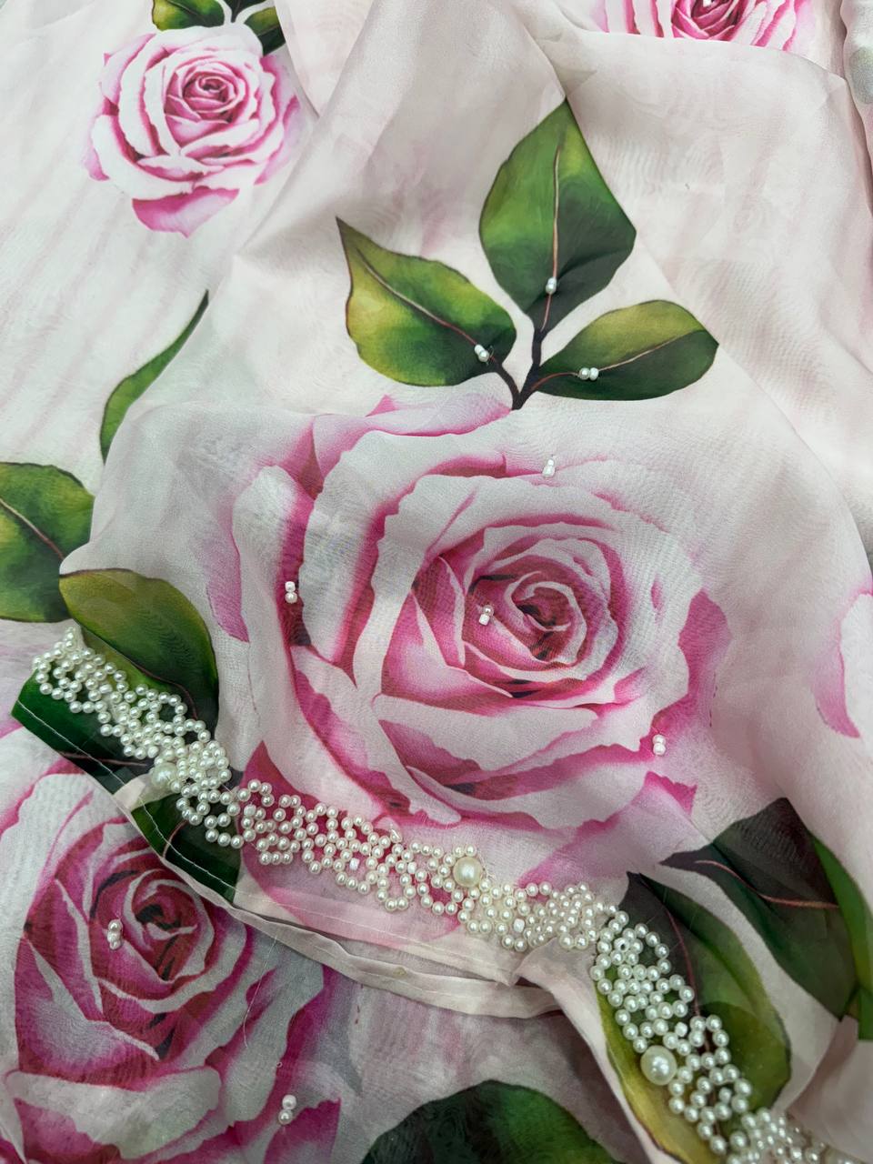 Exclusive Floral Handwork Saree