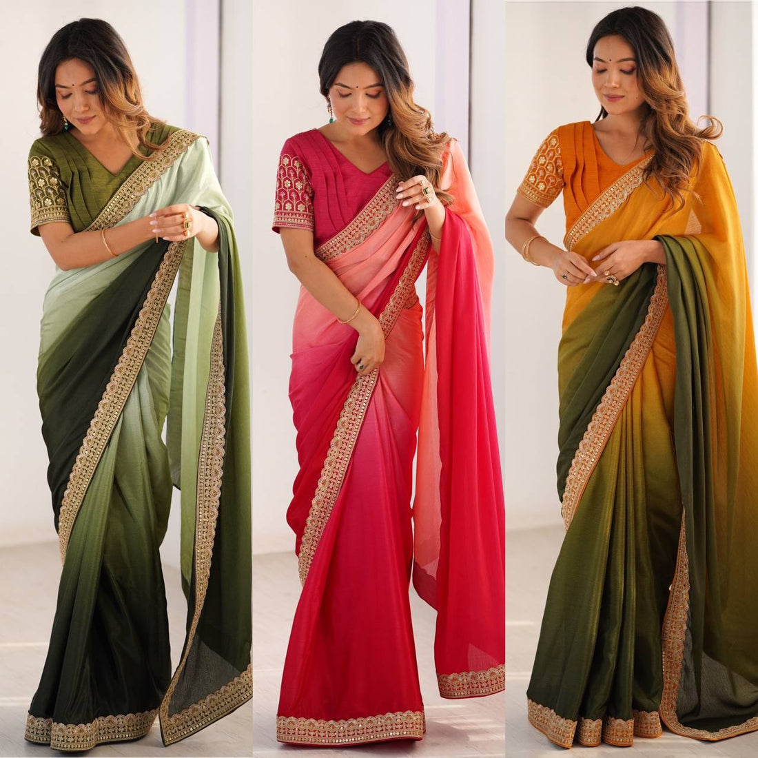 Pure Elegant Sequence Work Saree