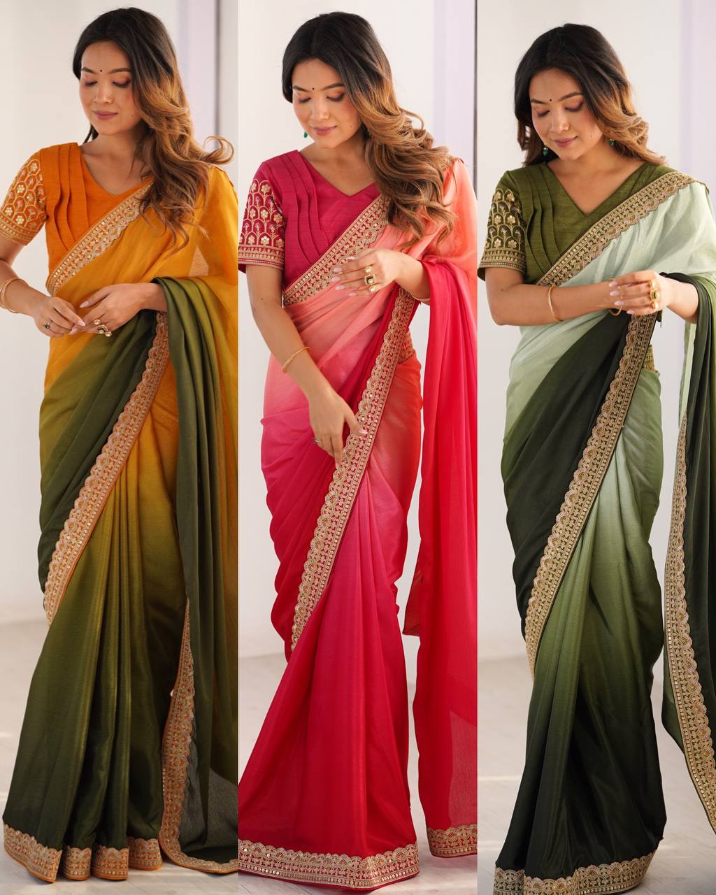 Pure Elegant Sequence Work Saree
