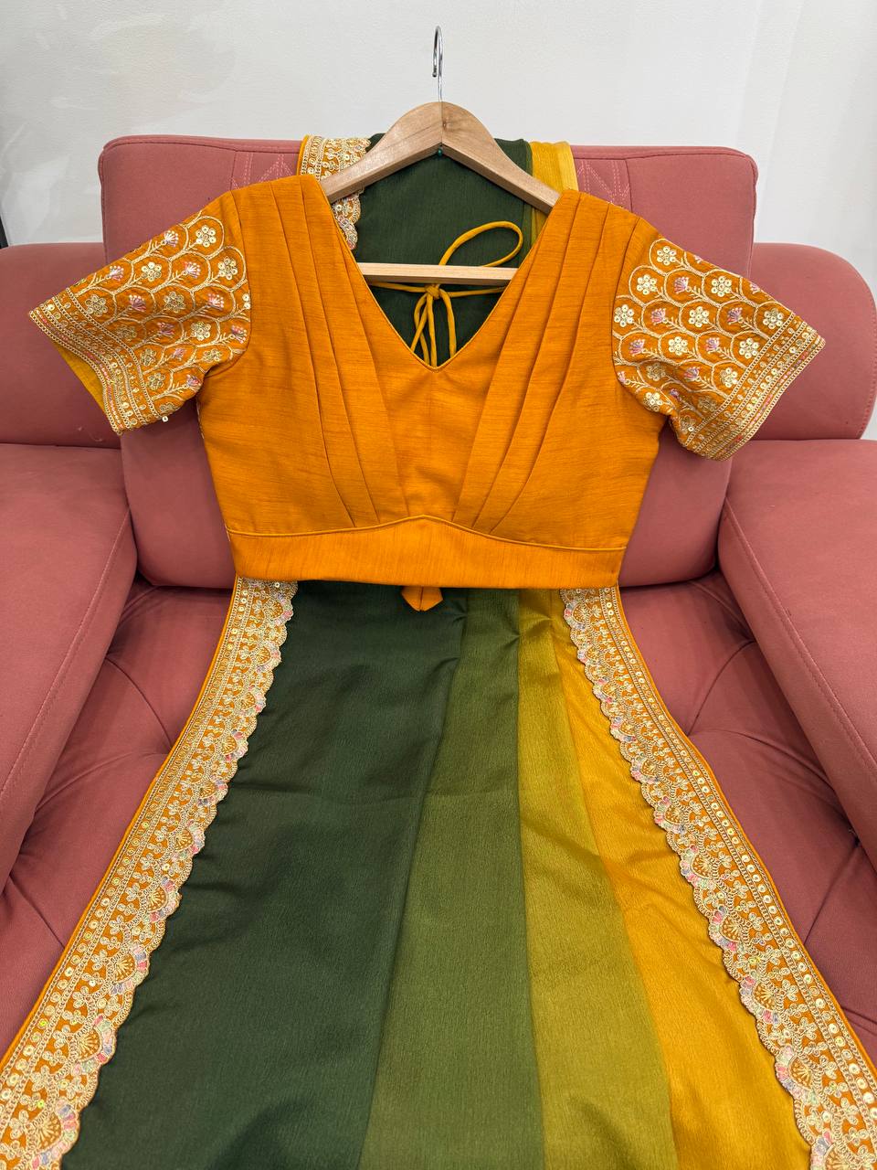 Pure Elegant Sequence Work Saree