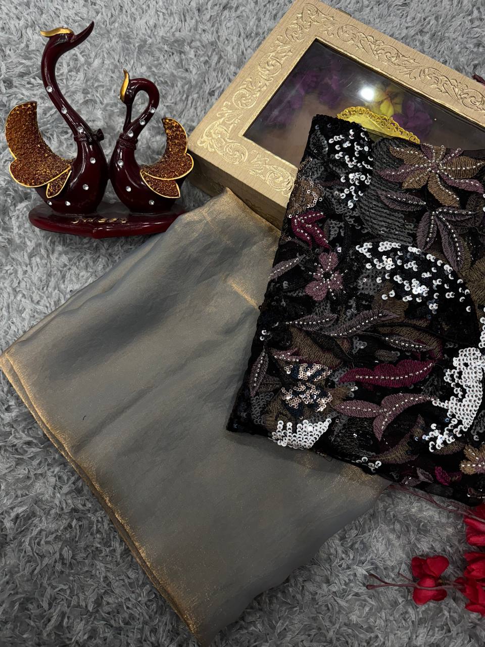 Exclusive Designer Space Silk Saree