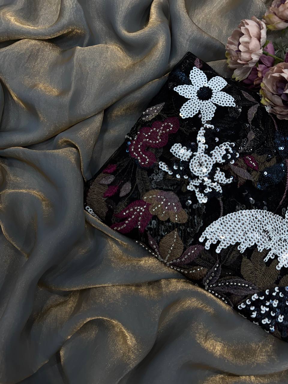 Exclusive Designer Space Silk Saree