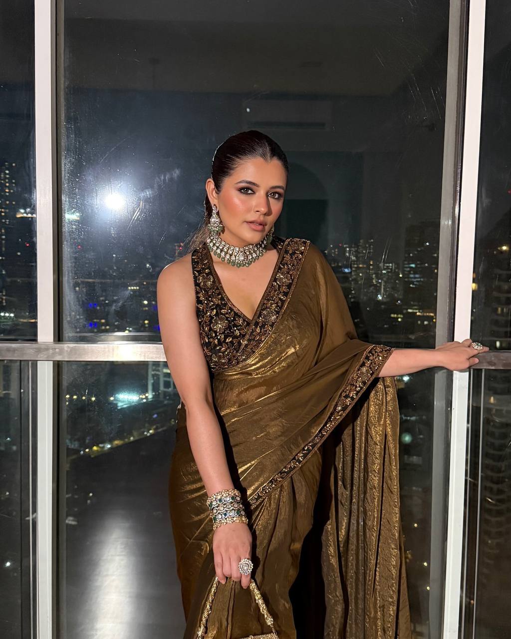 Bollywood Celebrity Sequin Saree