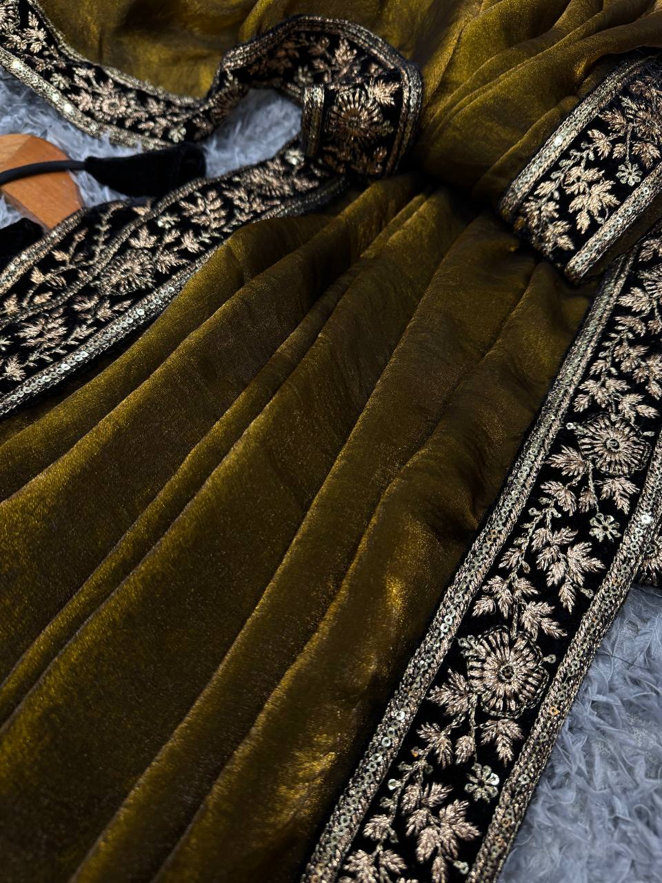 Bollywood Celebrity Sequin Saree