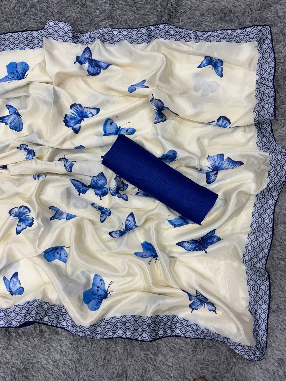 Natural Crepe Silk Designer Saree