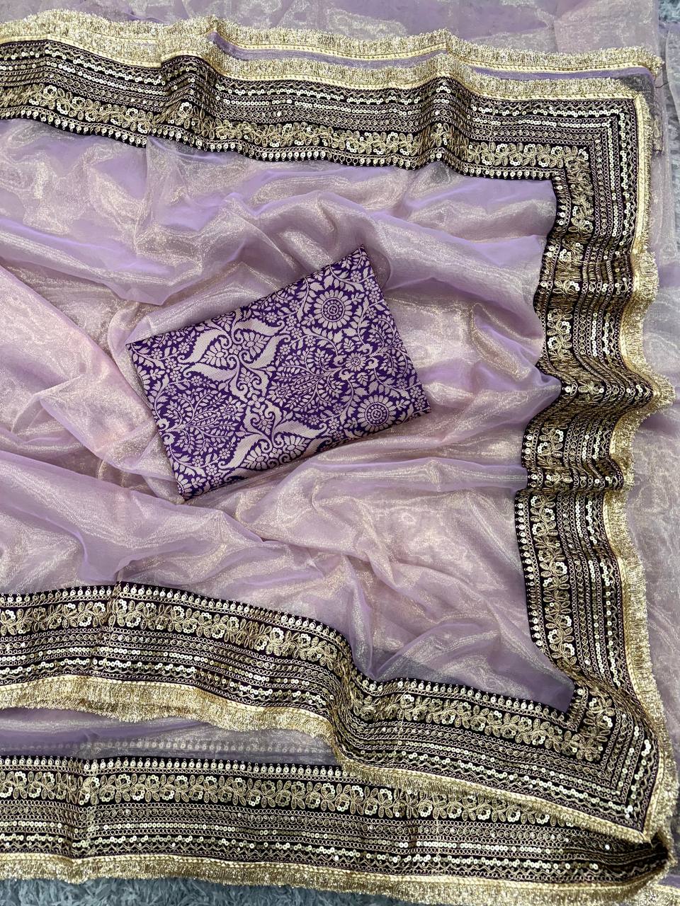 Beautiful Soft Twill Net Saree