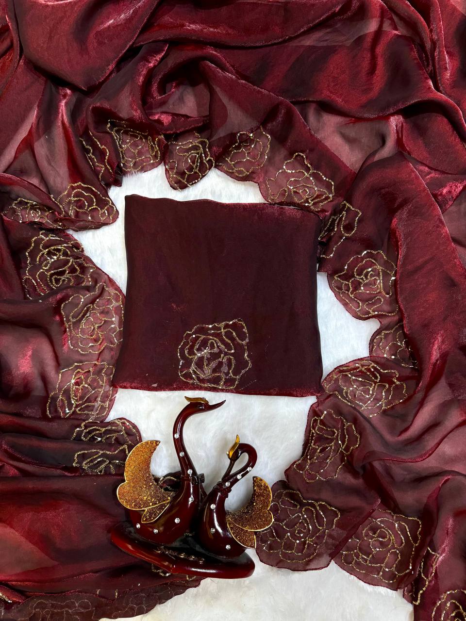 Beautiful Handwork Designer Saree